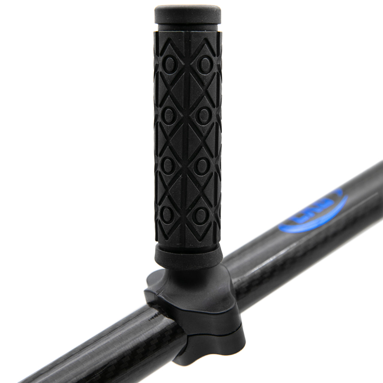 CKG pull handle grip mounted upright on a carbon fiber sand scoop pole