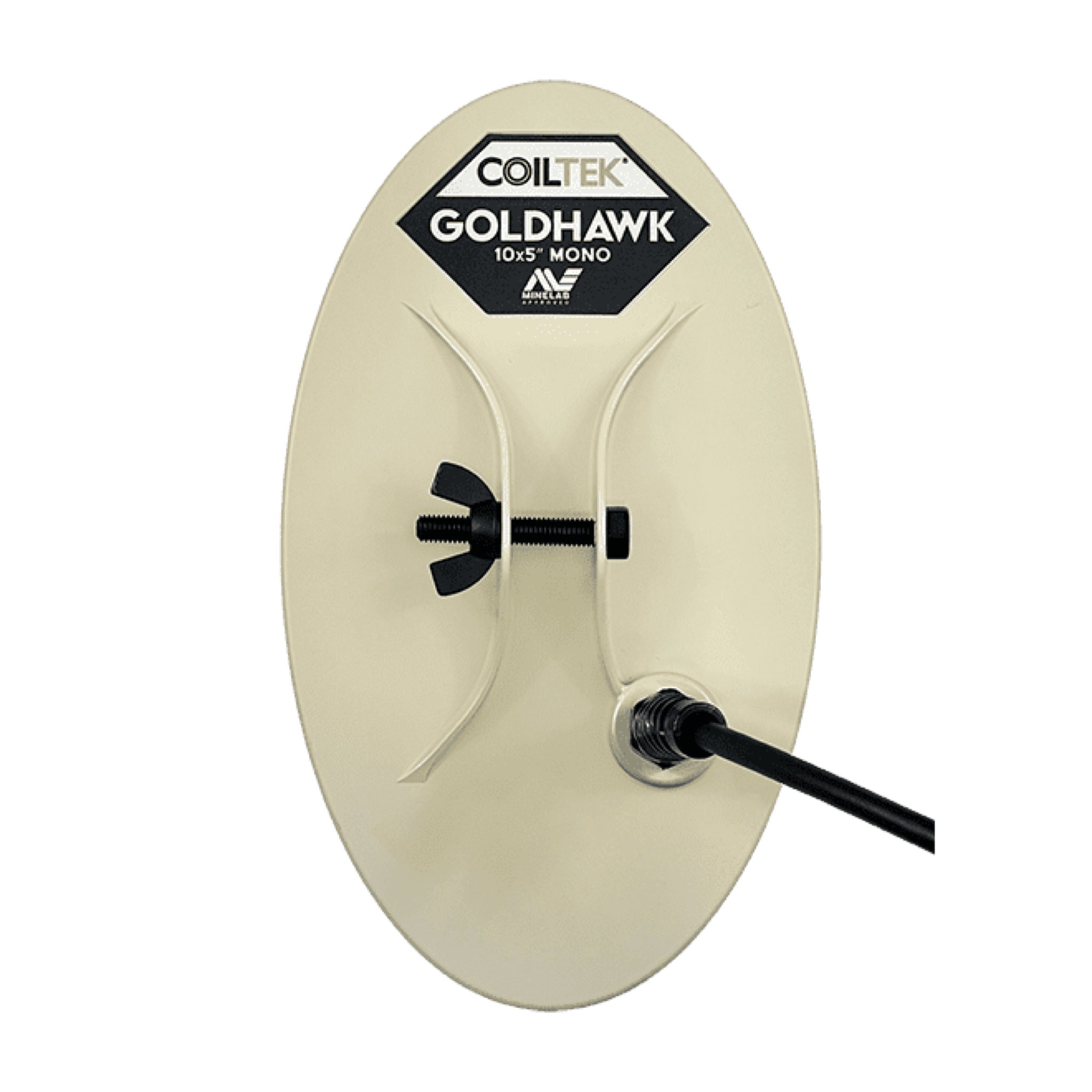 Coiltek 10x5 in Gold Hawk mono search coil for the Minelab GPX 6000, Minelab Approved