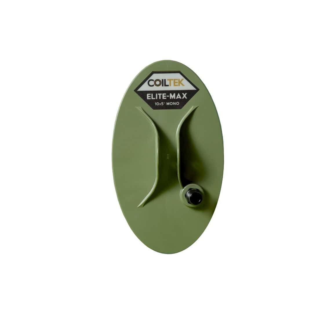Coiltek 10x5 inch Elite-Max elliptical mono search coil for Minelab SD, GP and classic GPX, olive-green coil