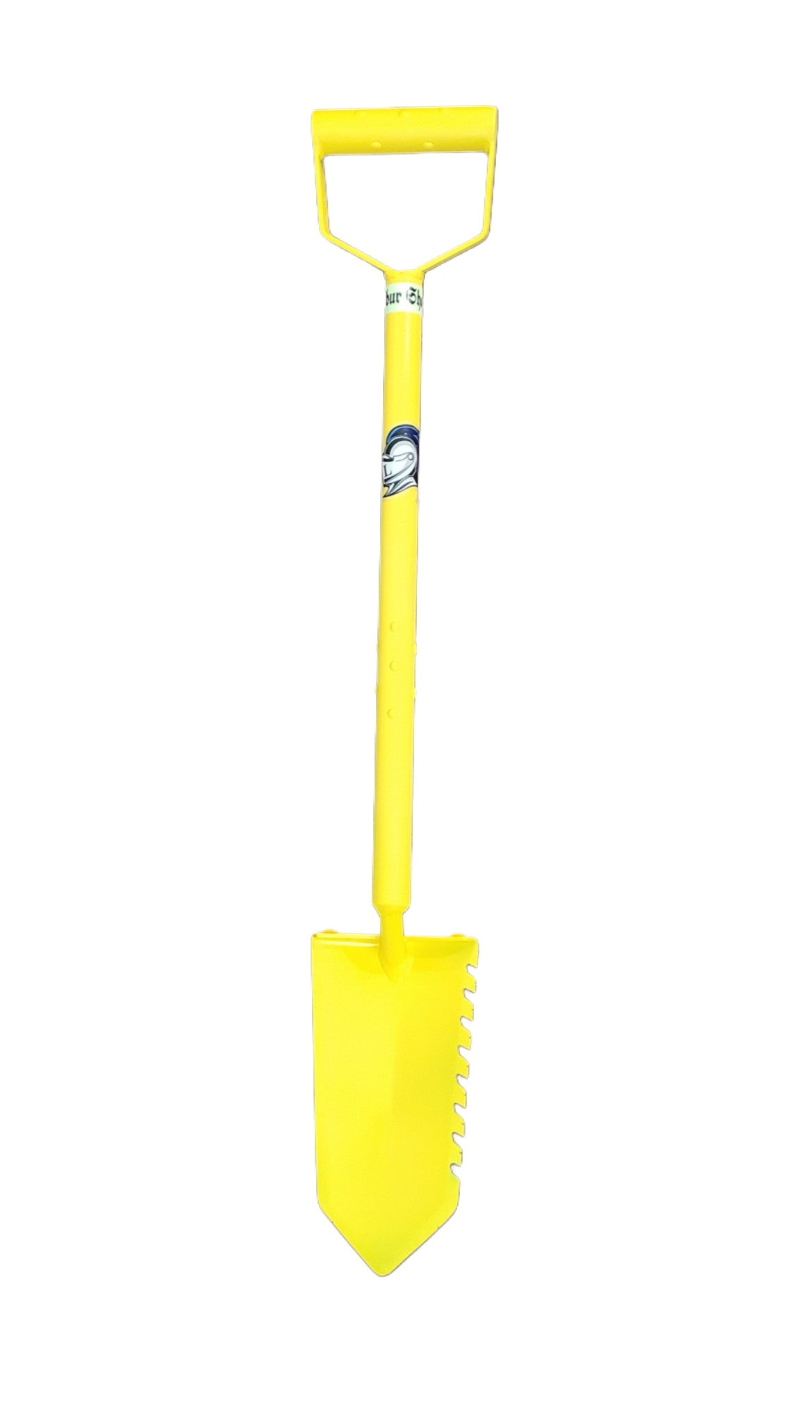 Excalibur Lancelot D-Handle 31 in / 78.7 cm metal detecting shovel, one serrated edge and one smooth edge, mirror of the Galahad