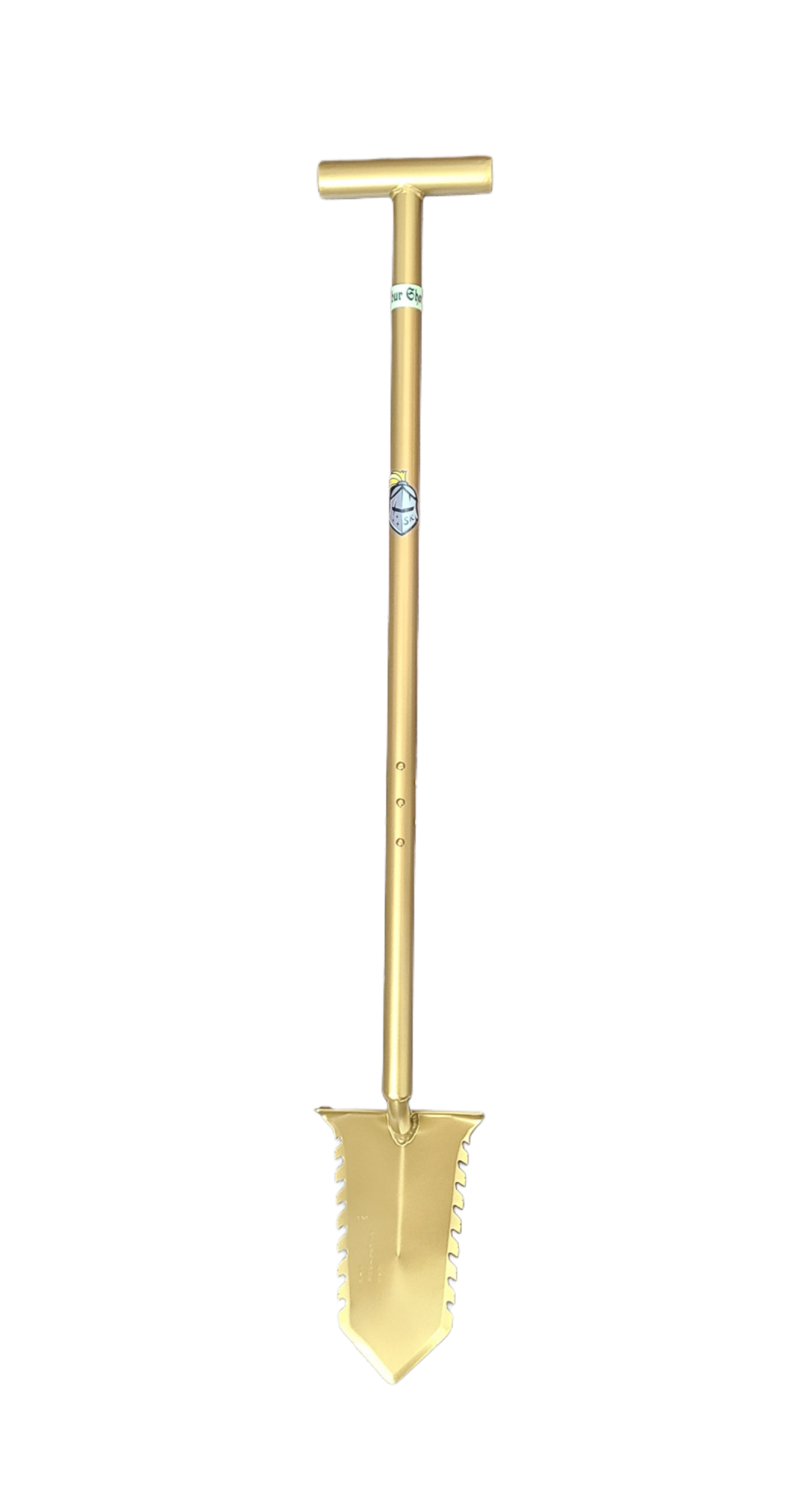 Excalibur Sir Kay T-Handle 40 in / 101.6 cm metal detecting shovel, both edges serrated