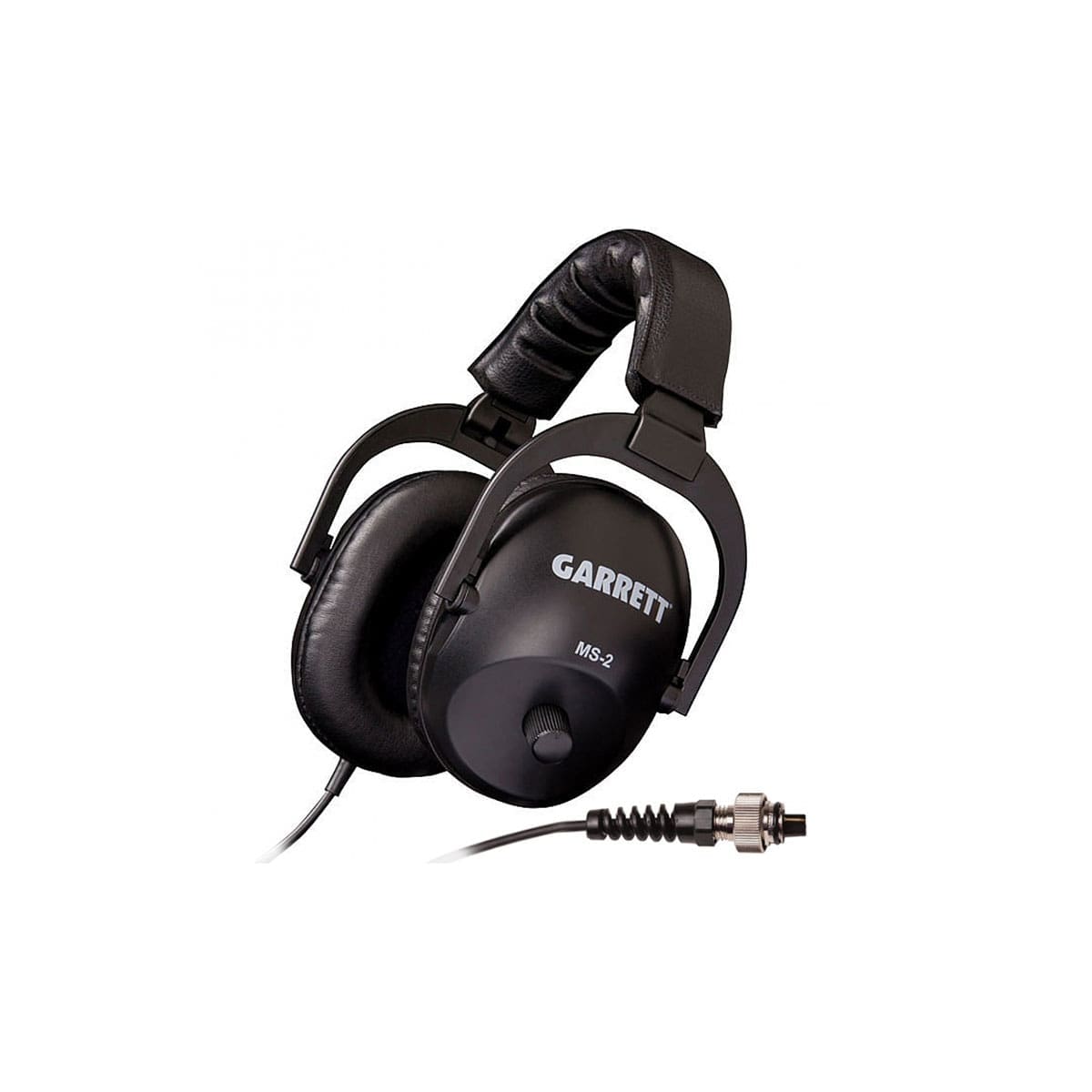 Garrett MS-2 over-ear headphones with watertight 2-pin AT connector for AT series detectors