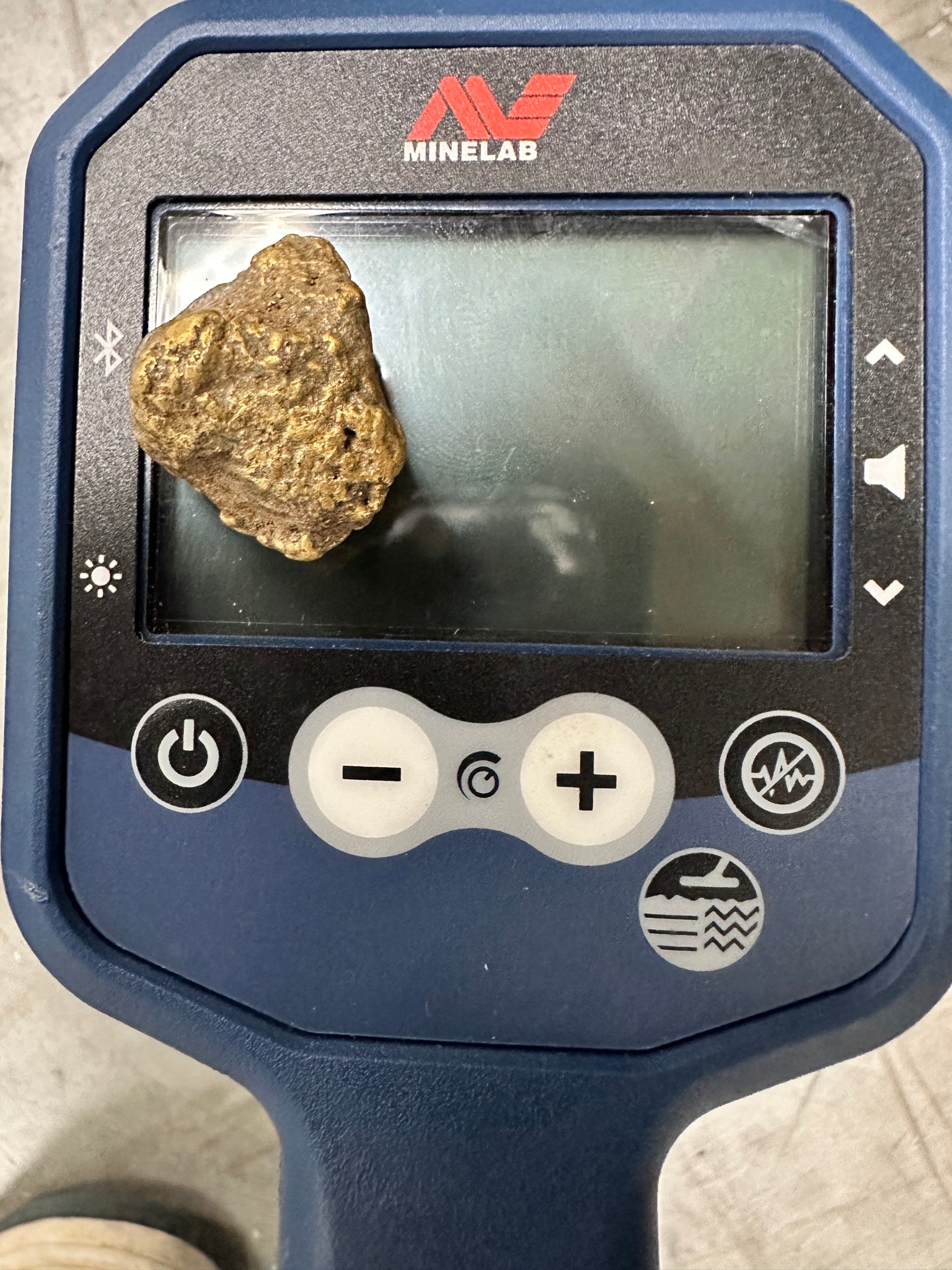 14.54 gram Alaska gold nugget on the Minelab GPX 6000 display, found by History Seekers owner Heath Jones