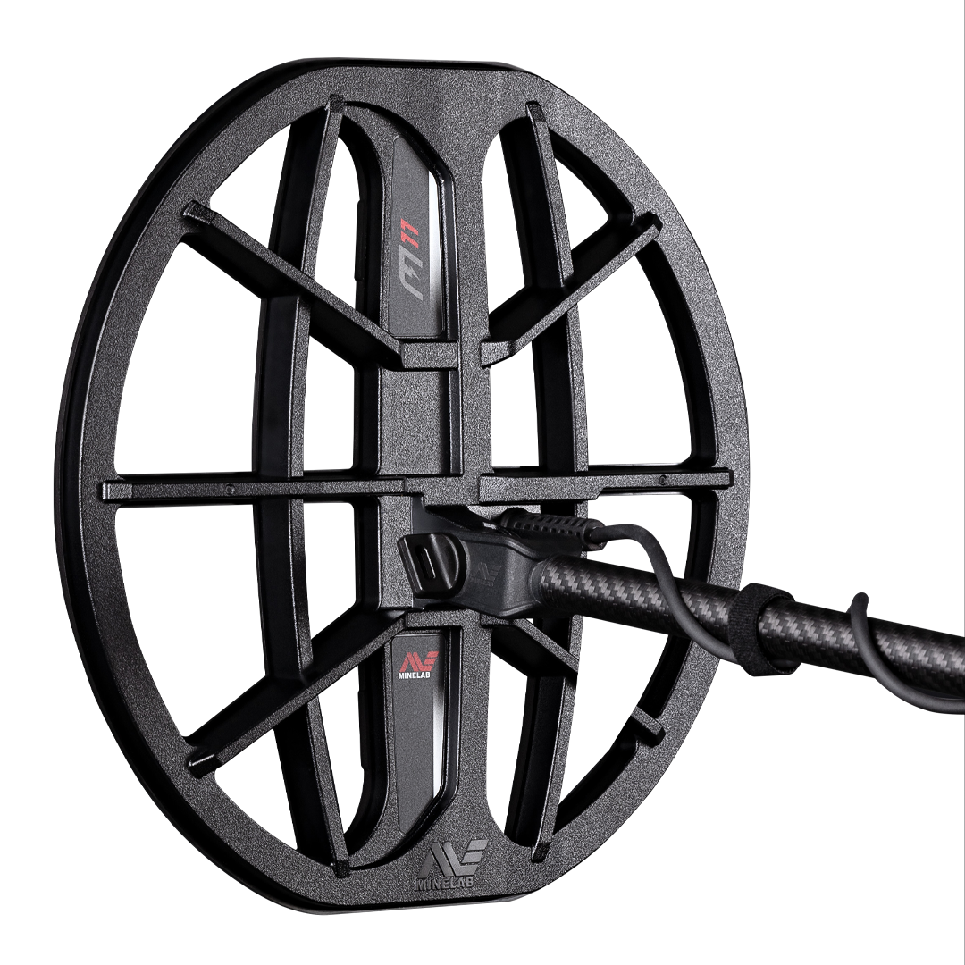Minelab M11 11 inch round Double-D search coil, the standard coil for the Manticore metal detector