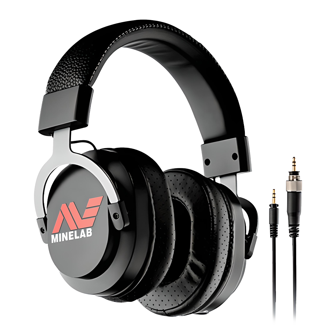 Minelab ML100 over-ear Bluetooth headphones with detachable locking 3.5 mm aux cable