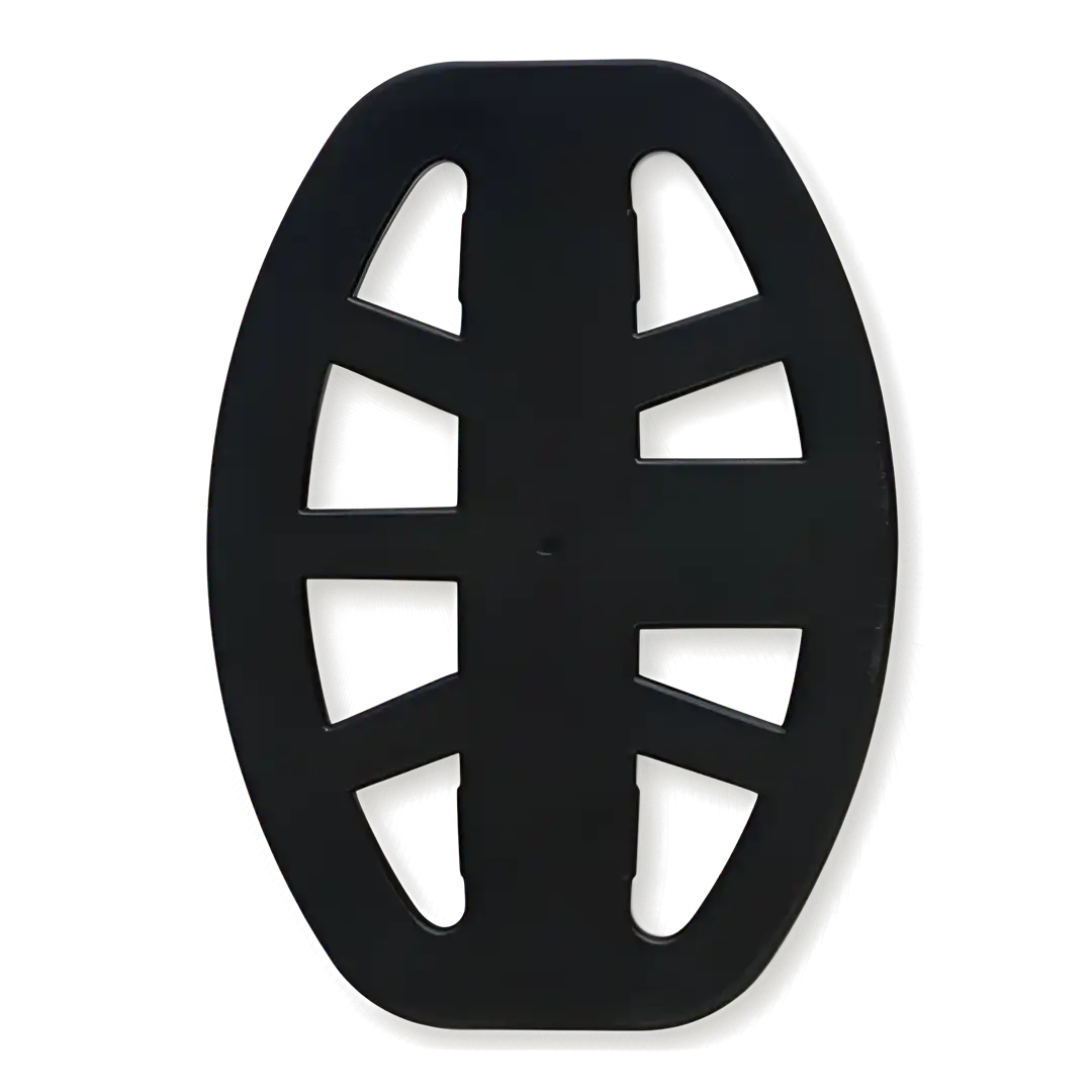 Genuine Minelab V12 skidplate 3011-0411, black open-web coil cover for V12 and V12X coils