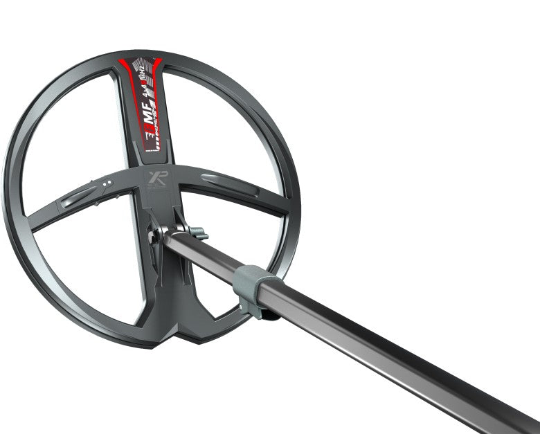 XP 11 inch FMF search coil for the XP Deus II mounted on its lower stem