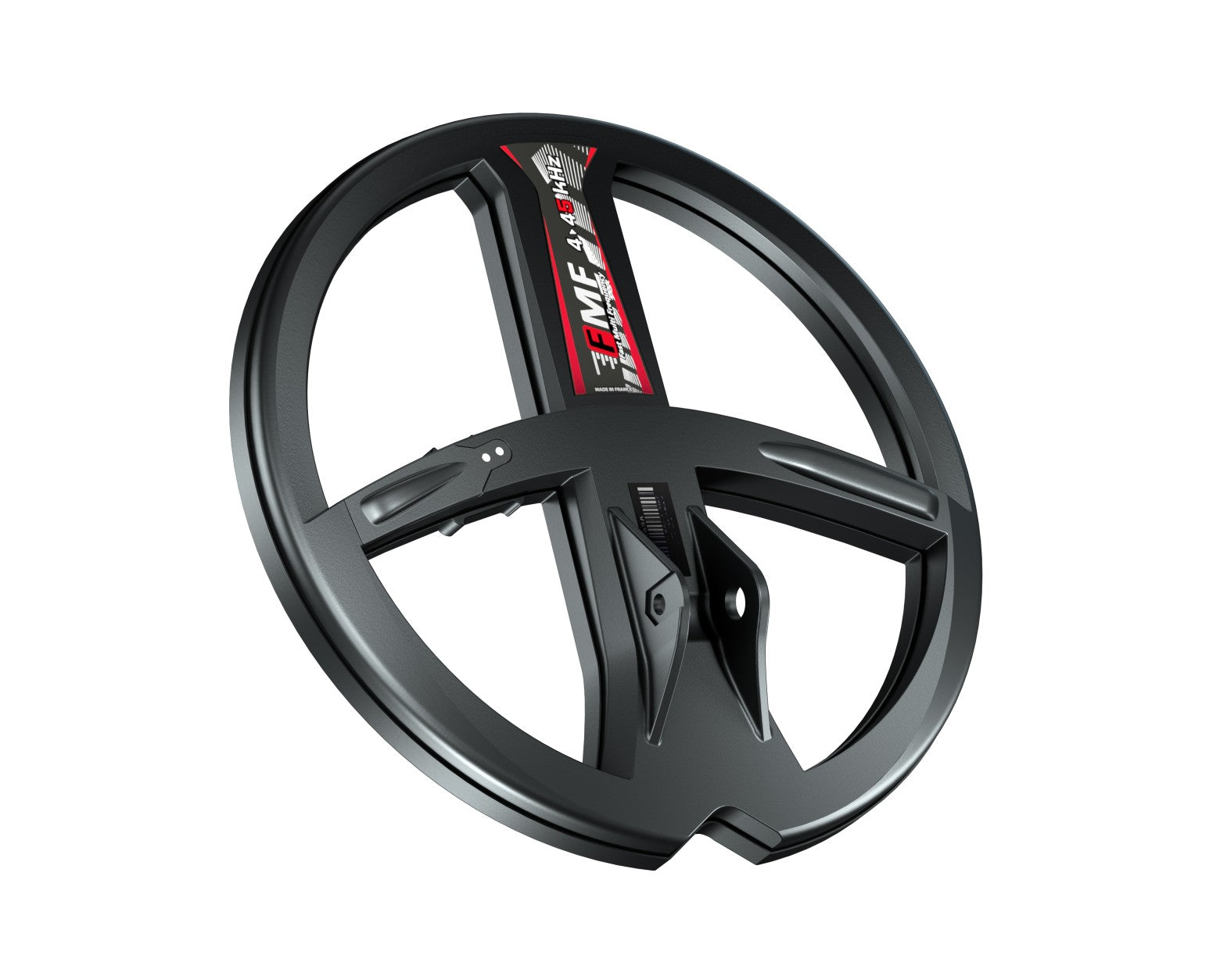 XP 9 in (22.5 cm) FMF search coil included in the Deus II RC package, studio view