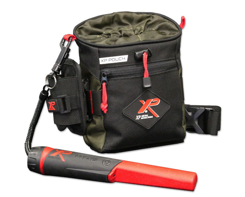 XP finds pouch with an XP MI-6 pinpointer in the side holster, pinpointer sold separately