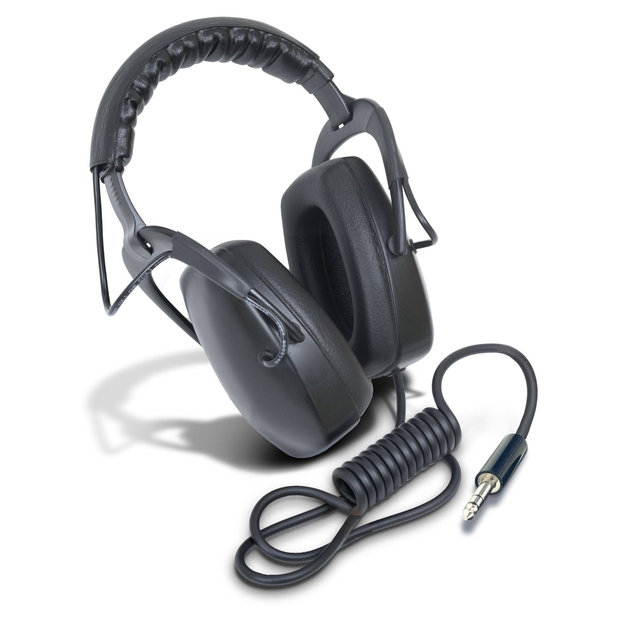 Fisher Stereo Deluxe wired metal detector headphones with coiled cord and 1/4 in stereo plug