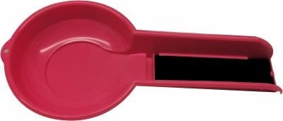 Pink Gold Cube Banjo Pan, round pan bowl with attached sluice channel and vortex mat