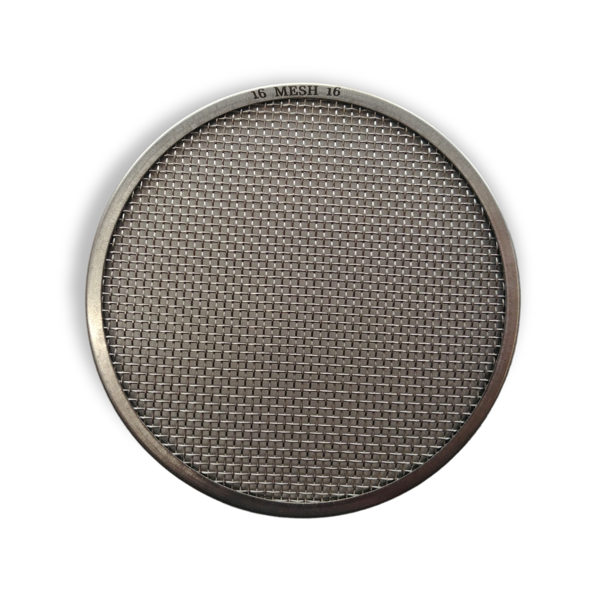 Golden Rule stainless steel mesh screen with the rim clearly stamped 16 MESH 16