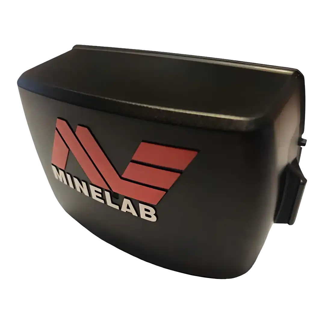 Genuine Minelab CTX 3030 AA battery holder 3011-0300, black case with Minelab logo and latch