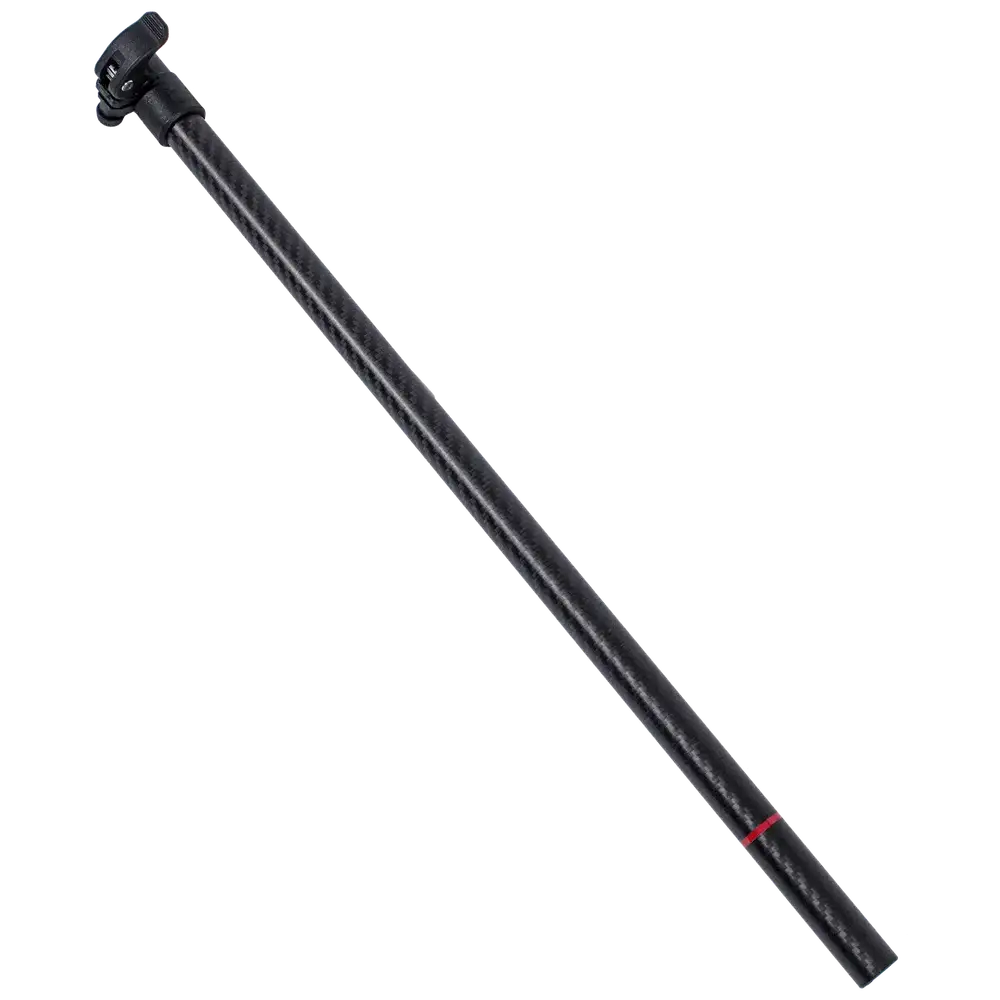 Genuine Minelab Equinox 700 and 900 middle shaft assembly 3011-0467, carbon fiber section with camlock lever