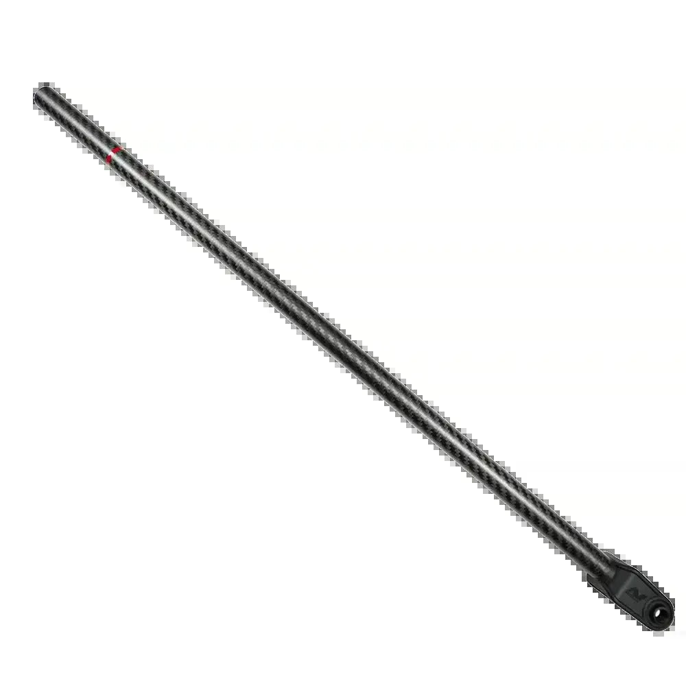 Minelab Manticore carbon fiber lower shaft assembly 3011-0481, black carbon weave tube with coil mounting yoke