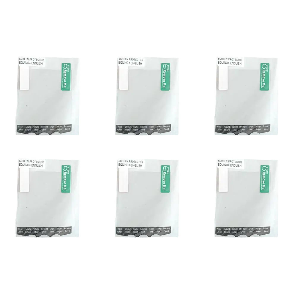 Genuine Minelab screen protector pack 3011-0472 for Equinox 700, 900 and X-Terra Pro, film sheets with control labels