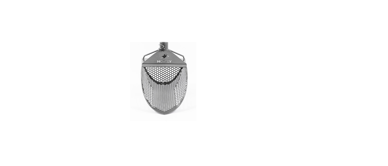 Motley Beach Scoop basket in gray, front view, no handle