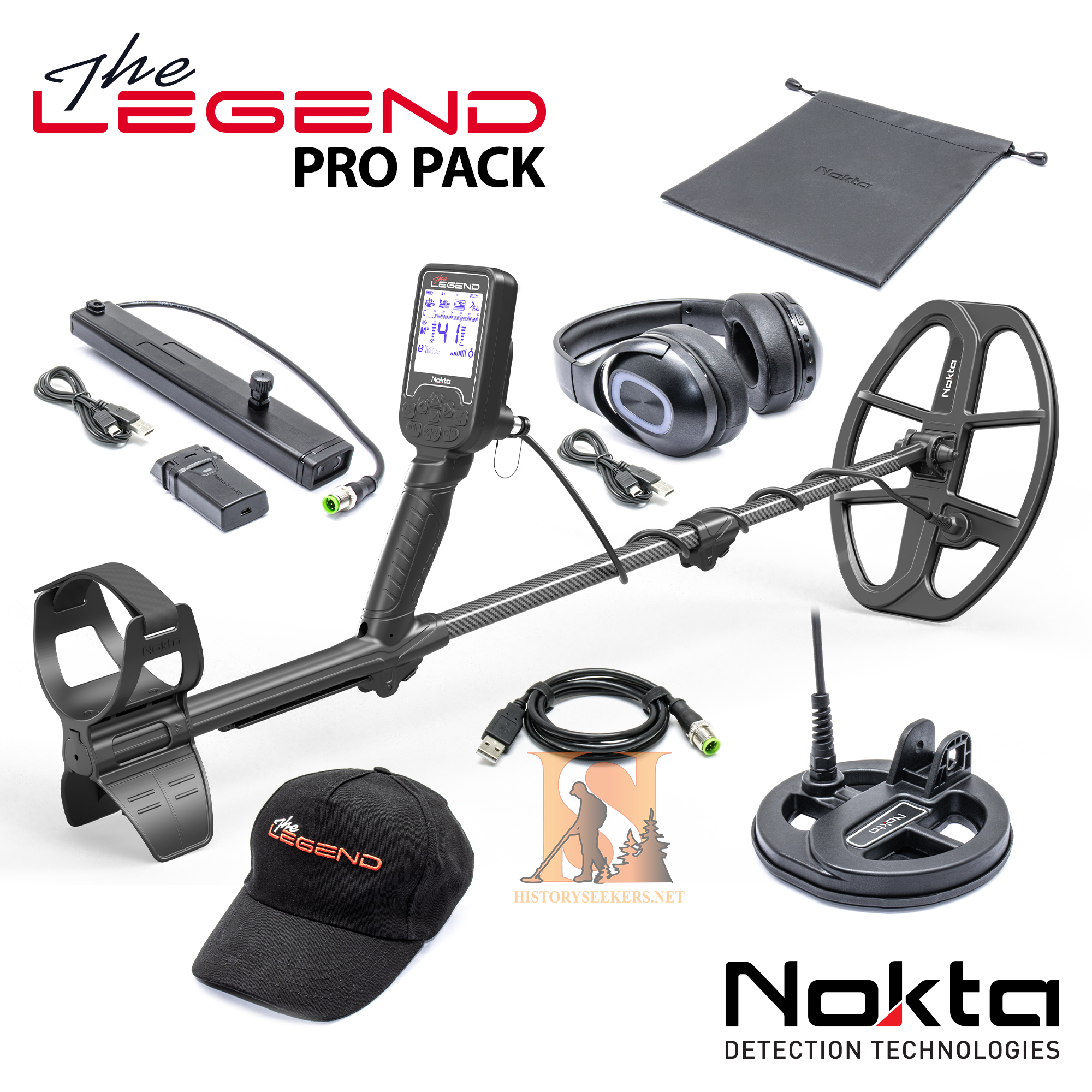 Nokta Legend Pro Pack with LG30 - History Seekers Metal Detectors
