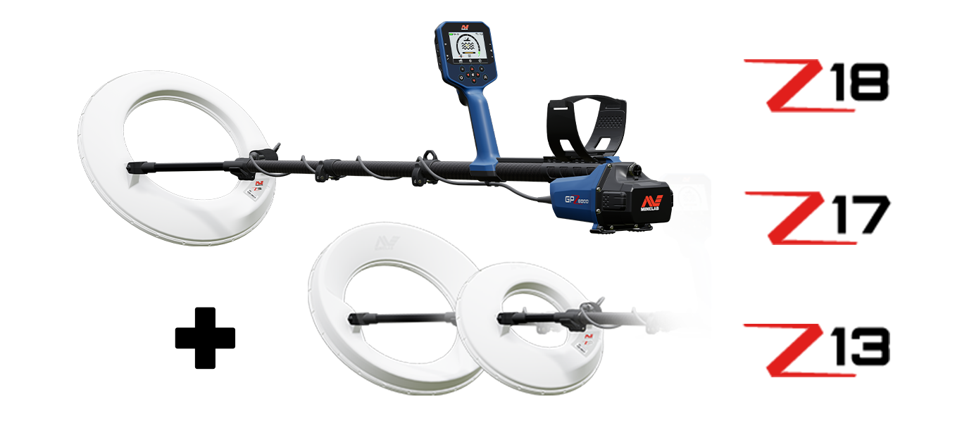 Minelab GPZ 8000 3 Coil Pack Gold Detector