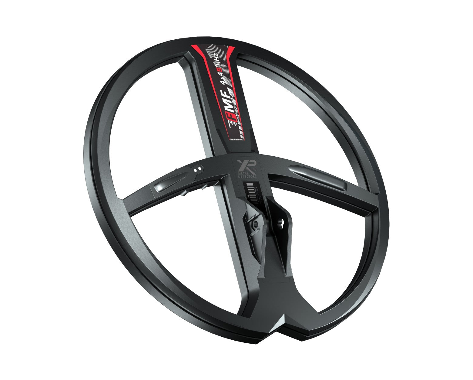 XP 11 in (28 cm) FMF search coil included in the Deus II RC package, studio view